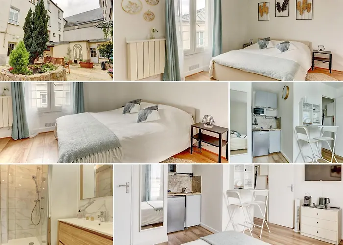 Le Courcillon Calme, Cour Privee & Proche Chateau Апартаменты *